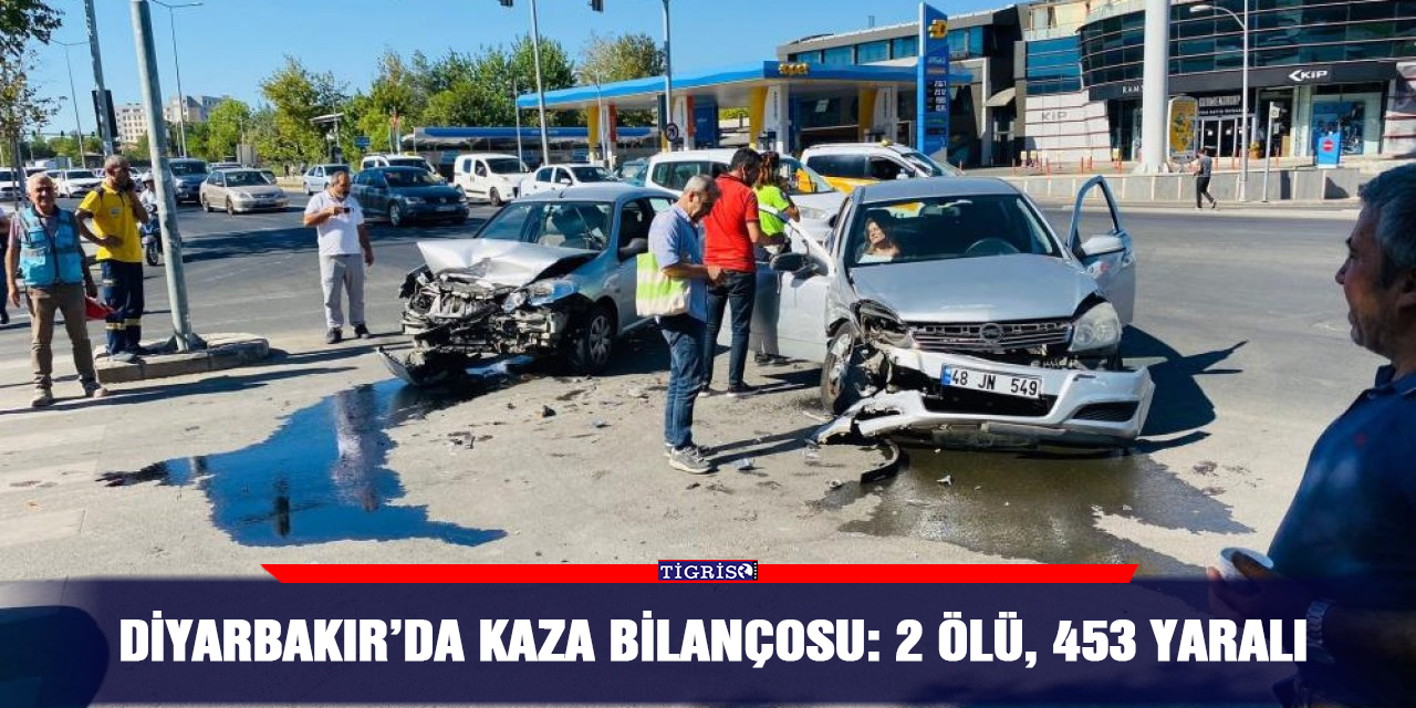 Diyarbakır’da kaza bilançosu: 2 ölü, 453 yaralı