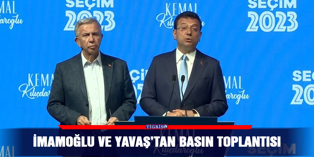 İmamoğlu ve Yavaş’tan basın toplantısı