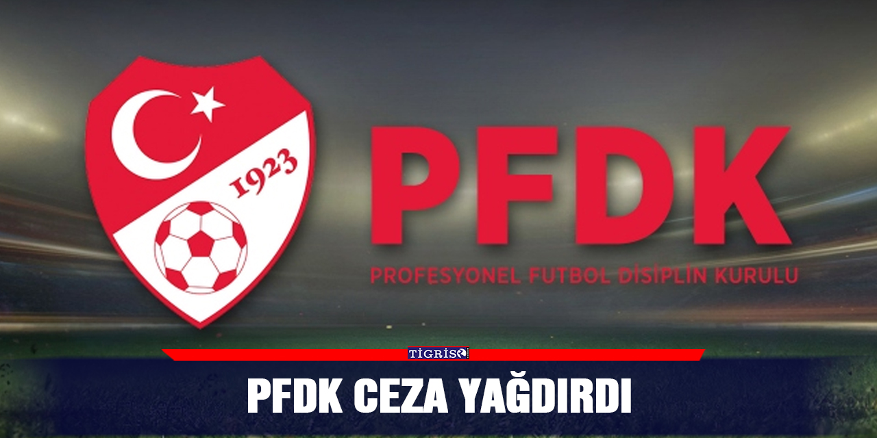 PFDK ceza yağdırdı