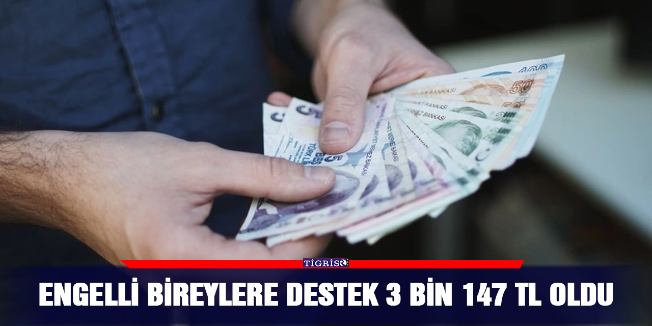 Engelli bireylere destek 3 bin 147 TL oldu