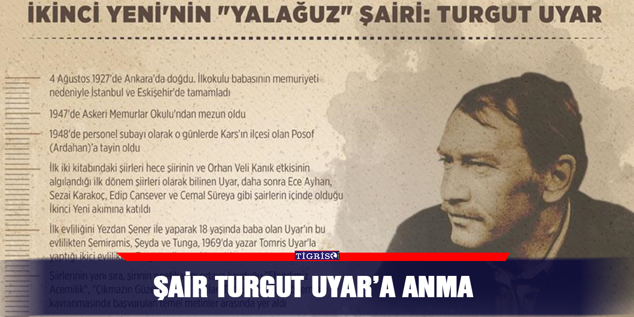 Şair Turgut Uyar’a anma