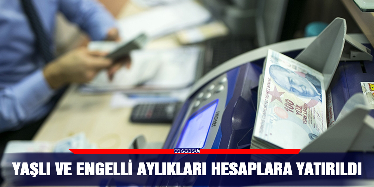 Yaşlı ve engelli aylıkları hesaplara yatırıldı