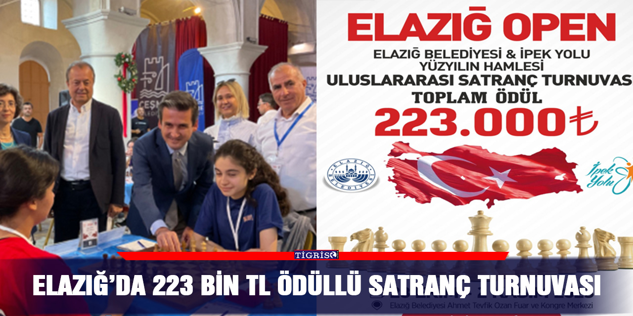 Elazığ’da 223 bin Tl Ödüllü Satranç Turnuvası