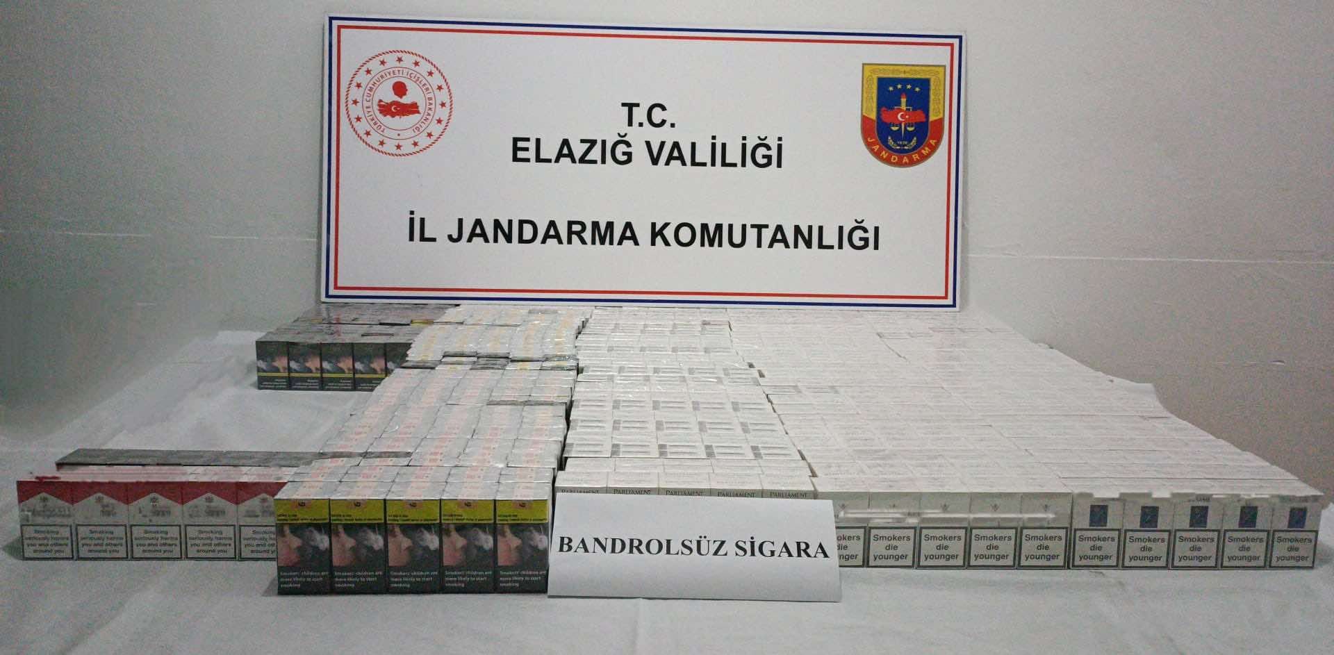 Elazığ’da kaçak sigara operasyonu