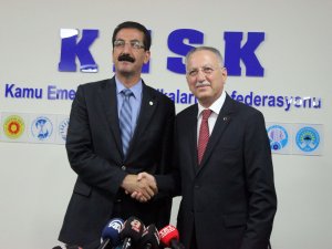 İhsanoğlu KESK’i ziyaret etti