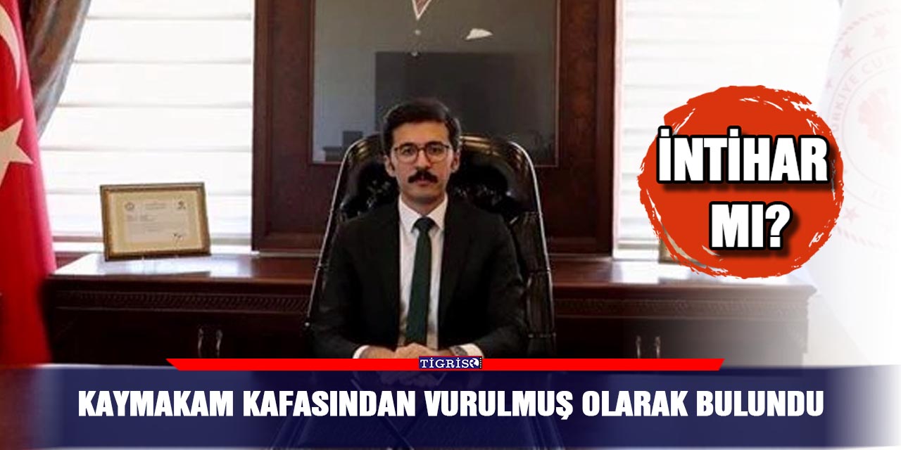 Kaymakam kafasından vurulmuş olarak bulundu