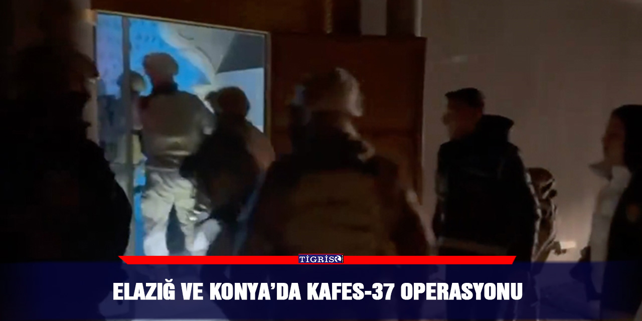 VİDEO - Elazığ ve Konya’da kafes-37 operasyonu