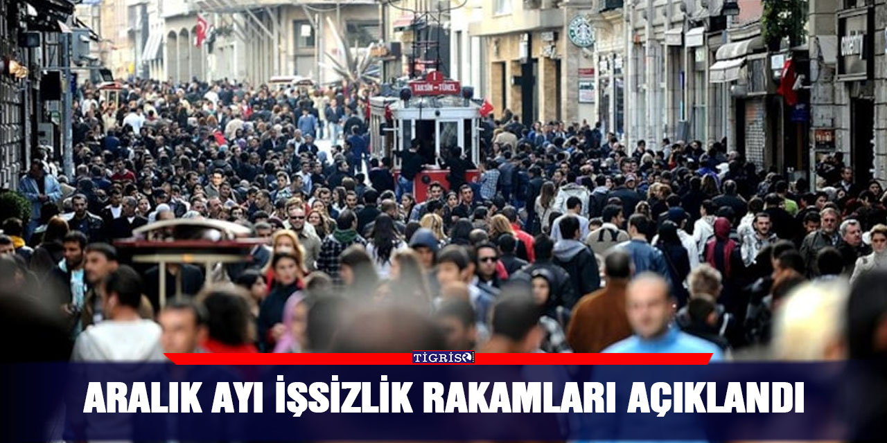 Aralık ayı işsizlik rakamları açıklandı