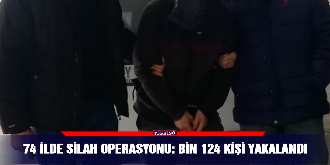 VİDEO - 74 ilde silah operasyonu: Bin 124 kişi yakalandı