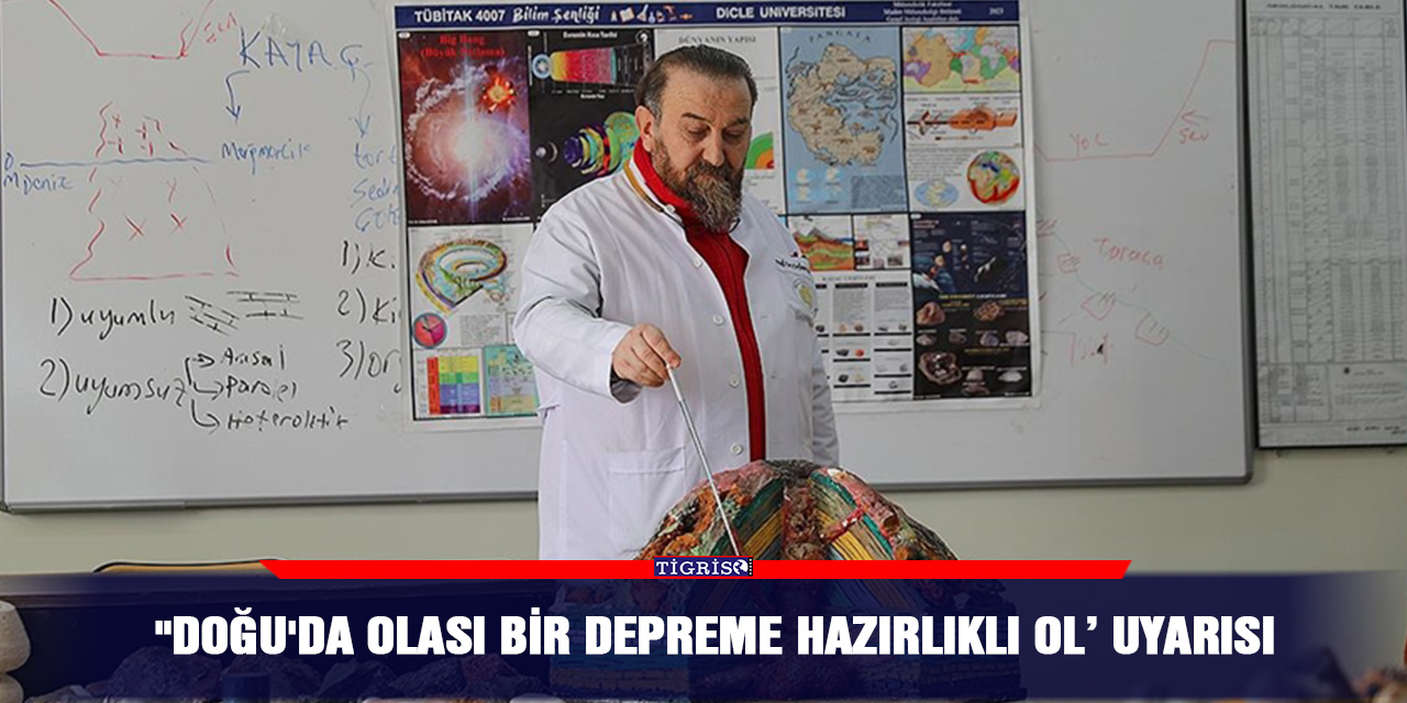 "Doğu'da olası bir depreme hazırlıklı ol’ uyarısı