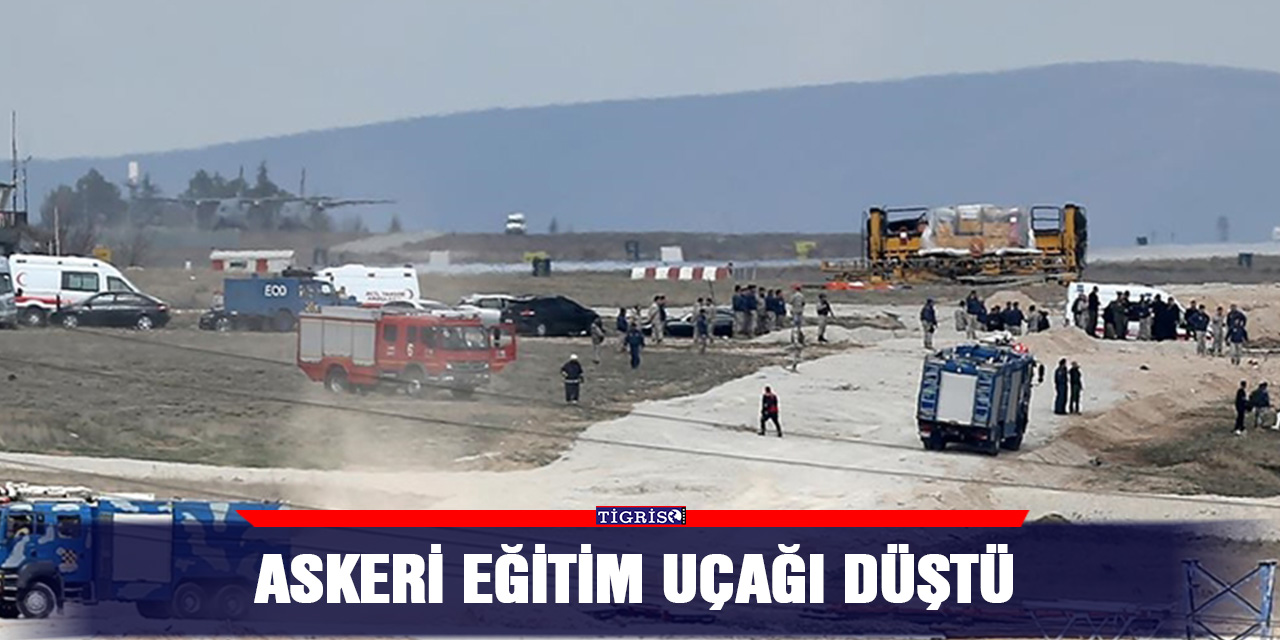 Askeri eğitim uçağı düştü