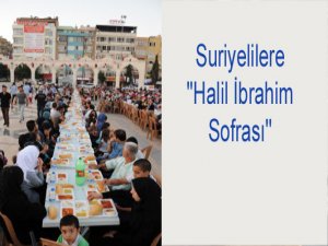 Suriyelilere "Halil İbrahim Sofrası''