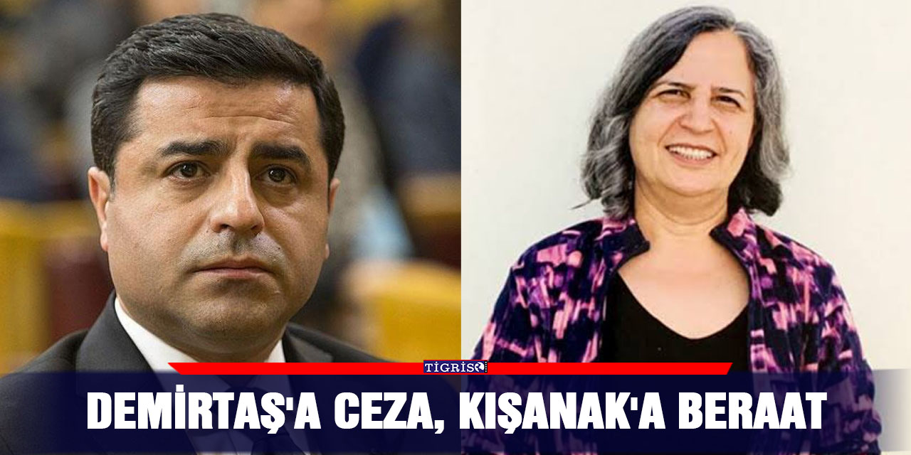 DEMİRTAŞ'A CEZA, KIŞANAK'A BERAAT