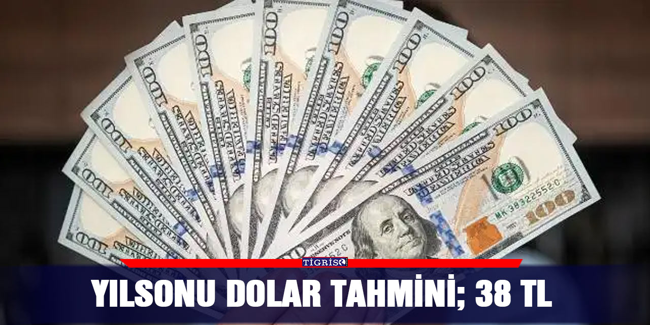 Yılsonu dolar tahmini; 38 TL