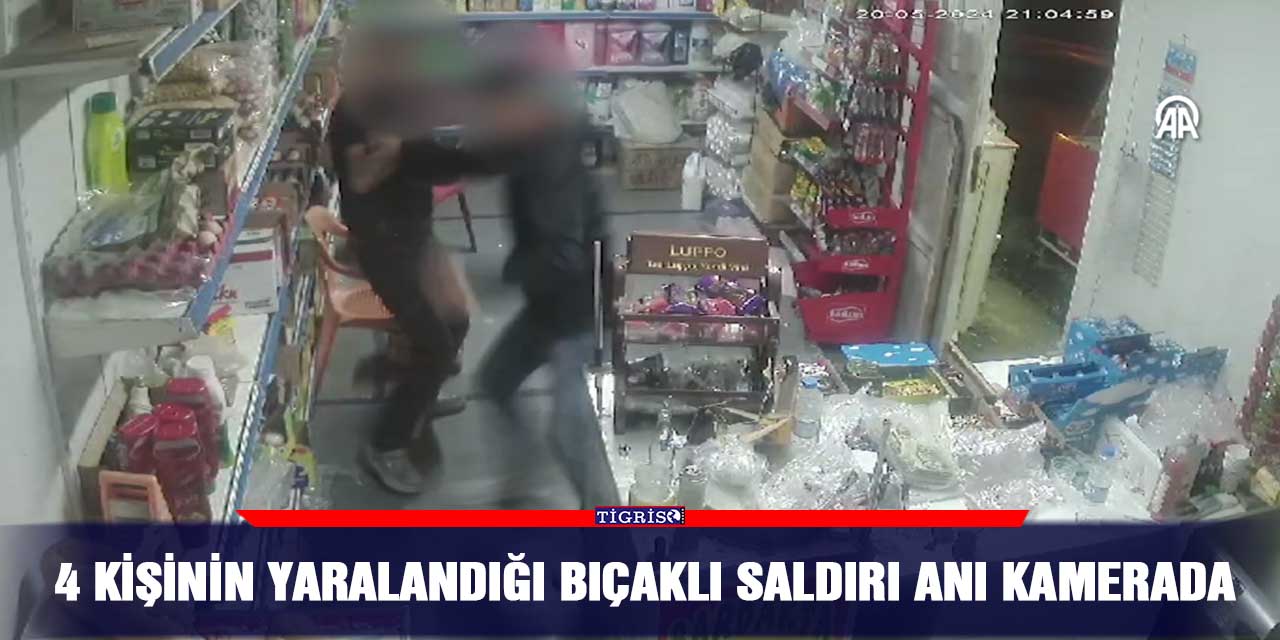 VİDEO - 4 kişinin yaralandığı bıçaklı saldırı anı kamerada