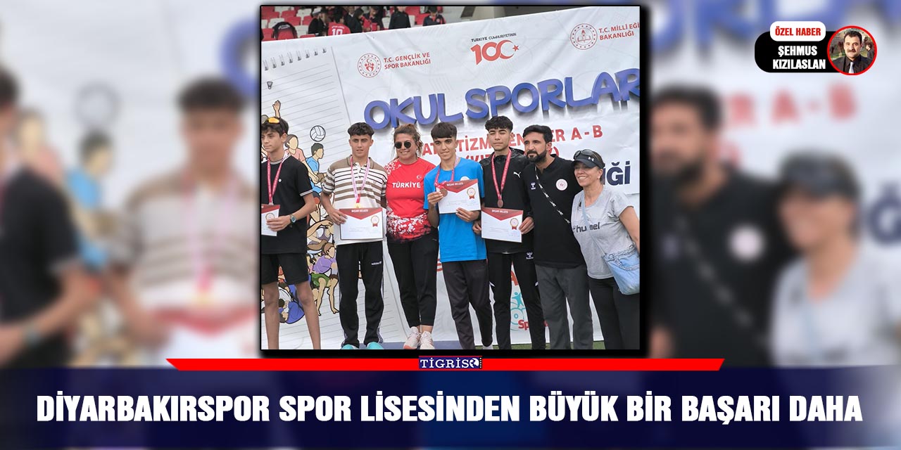 Diyarbakırspor Spor lisesinden büyük bir başarı daha