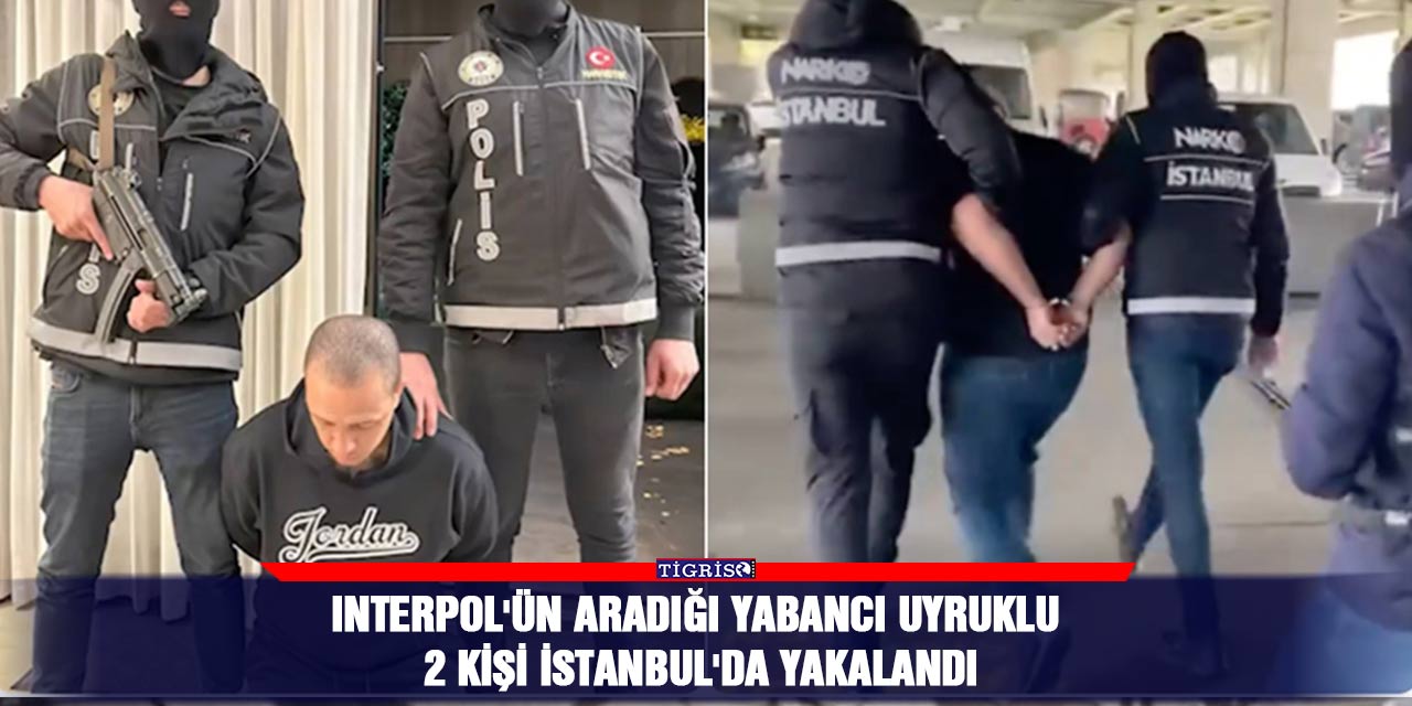 Interpol'ün aradığı yabancı uyruklu 2 kişi İstanbul'da yakalandı