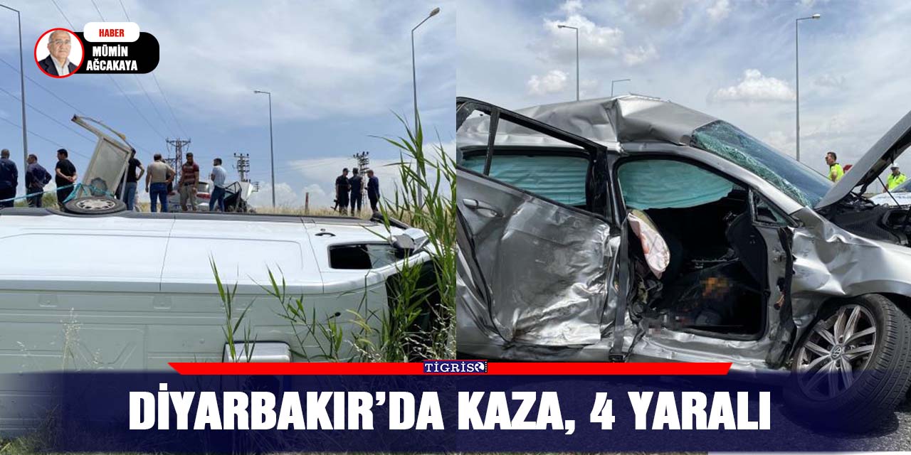 Diyarbakır’da kaza, 4 yaralı