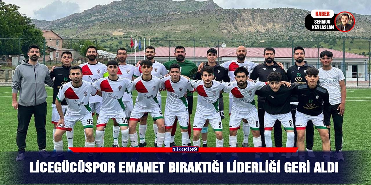 Licegücüspor emanet bıraktığı liderliği geri aldı