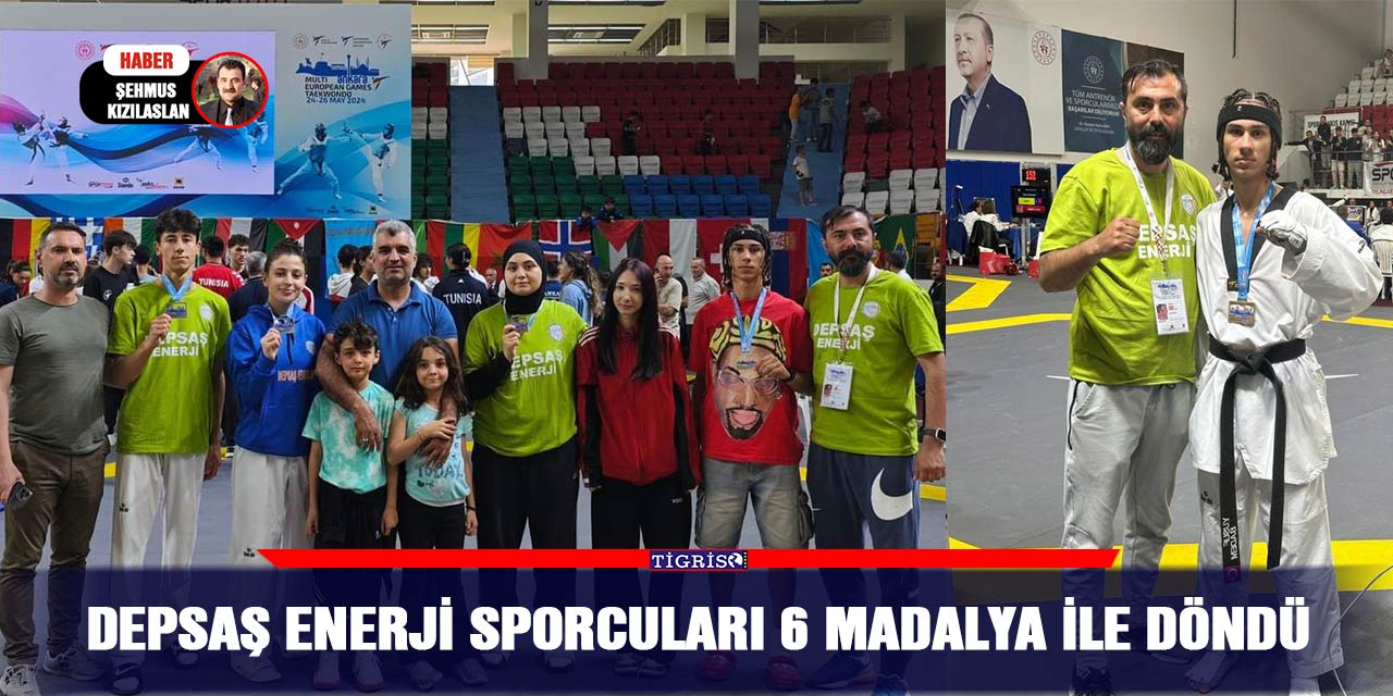 DEPSAŞ enerji sporcuları 6 madalya ile döndü