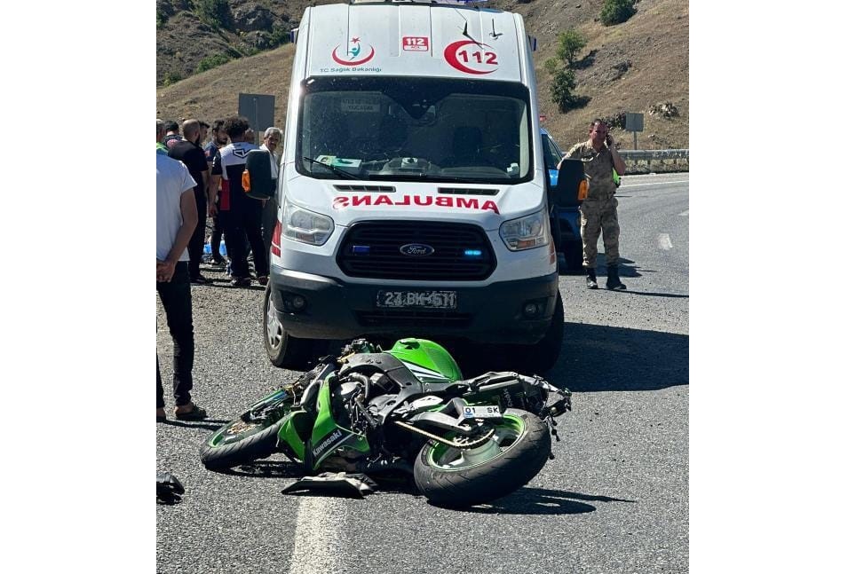 Motosiklet kazası: Sürücü hayatını kaybetti