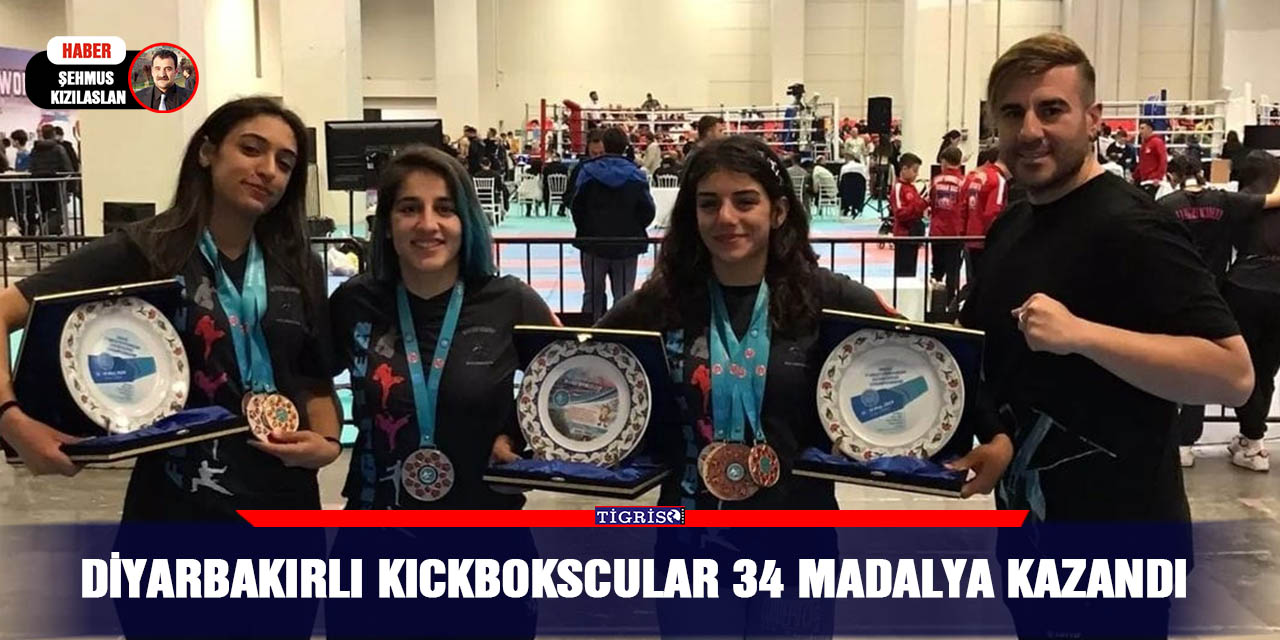 Diyarbakırlı Kıckbokscular 34 madalya kazandı