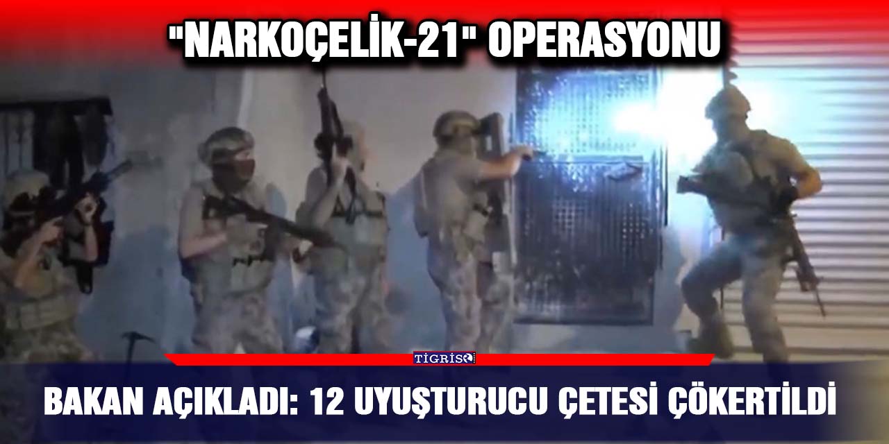 Bakan açıkladı: 12 uyuşturucu çetesi çökertildi