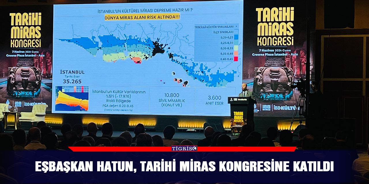 Eşbaşkan Hatun, Tarihi Miras Kongresine katıldı