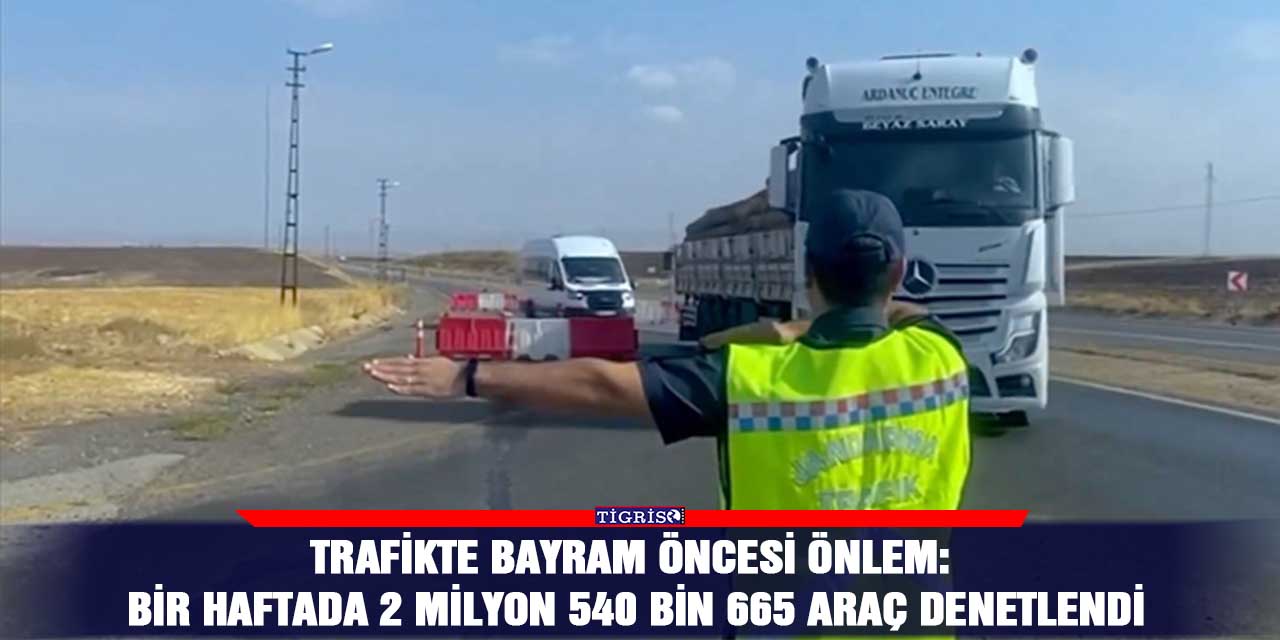 Trafikte bayram öncesi önlem