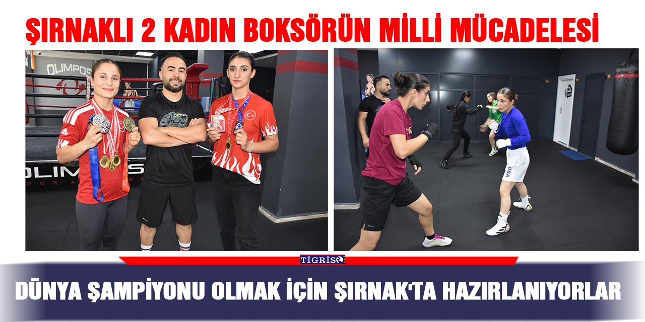 Şırnaklı 2 kadın boksörün milli mücadelesi