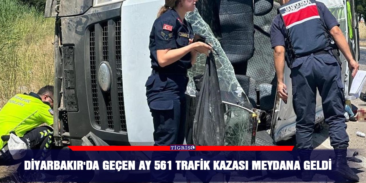 Diyarbakır'da geçen ay 561 trafik kazası meydana geldi