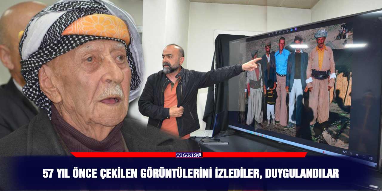 57 yıl önce çekilen görüntülerini izlediler, duygulandılar