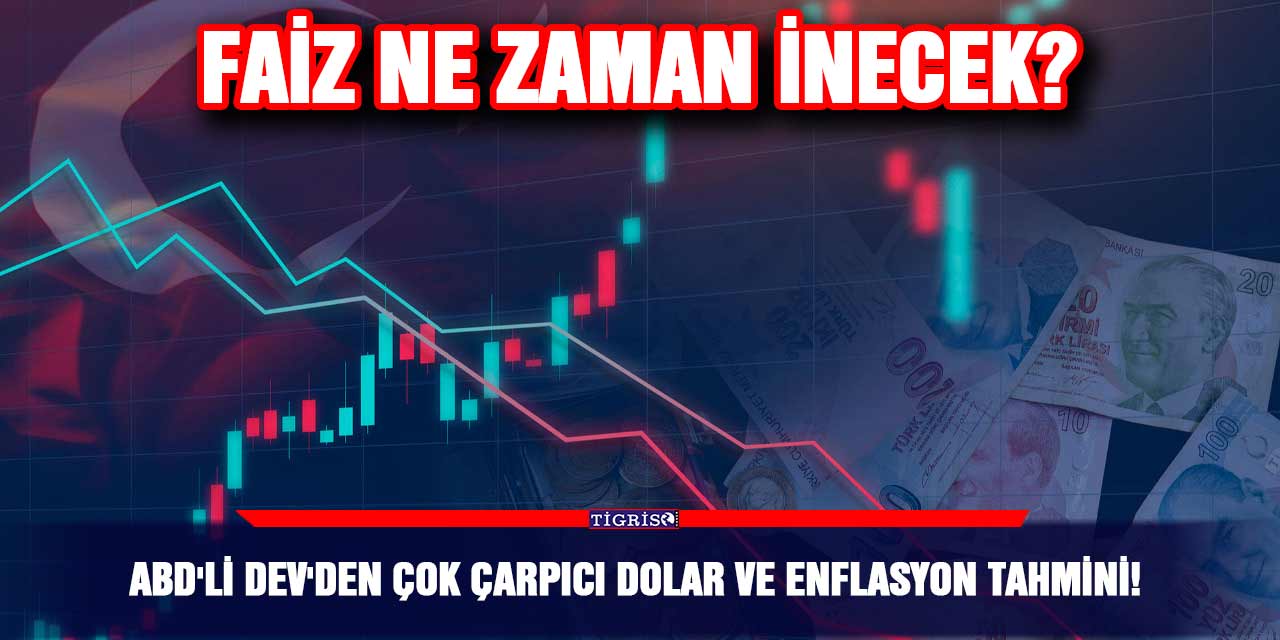 ABD'li Dev'den Çok Çarpıcı Dolar ve Enflasyon Tahmini!