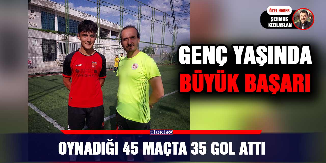 VİDEO - Genç yaşında büyük başarı, Oynadığı 45 maçta 35 gol attı