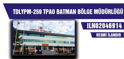 TDLYPM-259 TPAO BATMAN BÖLGE MÜDÜRLÜĞÜ