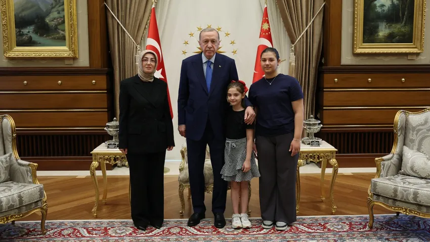 Erdoğan, Ayşe Ateş'le görüştü