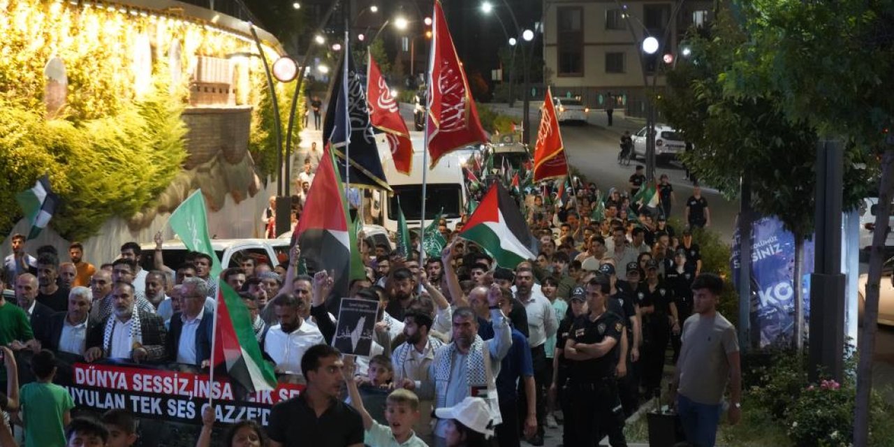 Şırnak'ta Gazze yürüyüşü