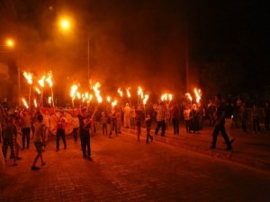 Kobanê için meşaleler yakıldı