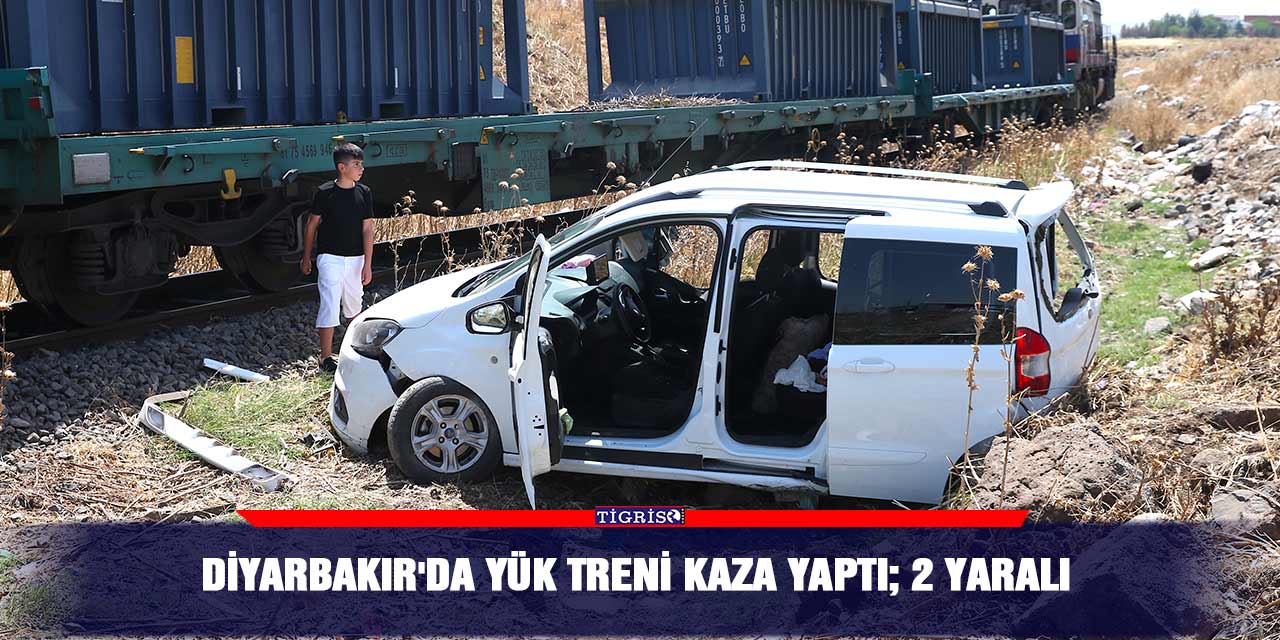 VİDEO - Diyarbakır'da yük treni kaza yaptı; 2 yaralı
