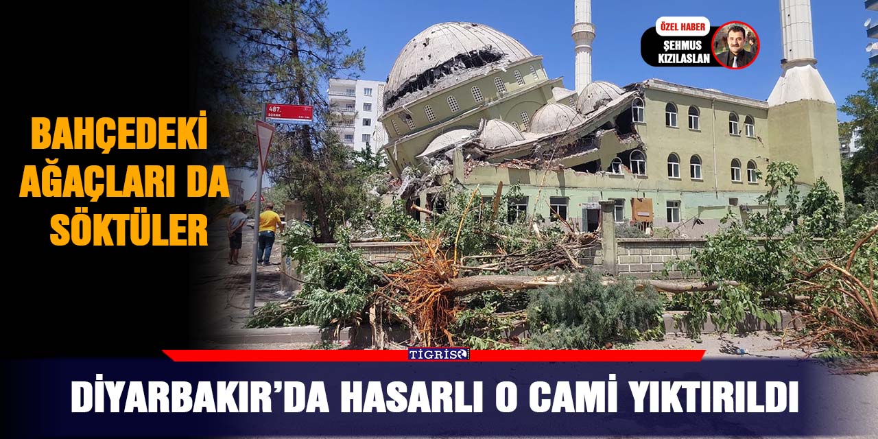 VİDEO - Diyarbakır’da hasarlı o cami yıktırıldı