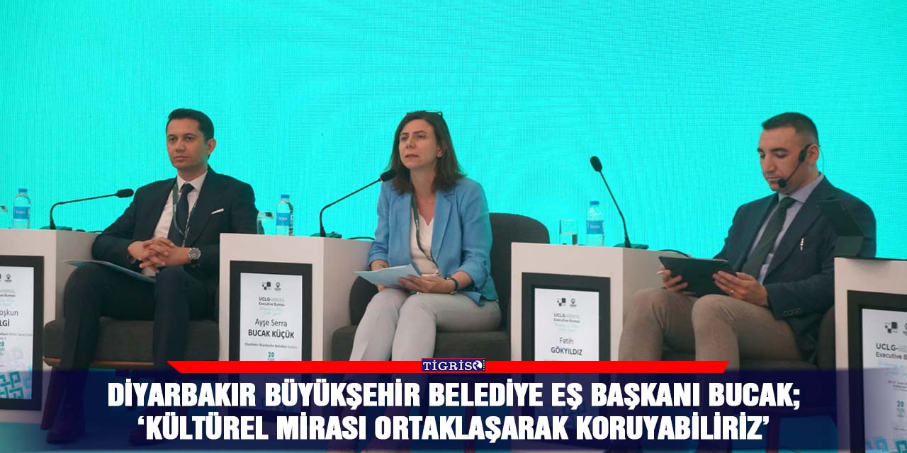 Diyarbakır Büyükşehir Belediye Eş Başkanı Bucak;  ‘Kültürel mirası ortaklaşarak koruyabiliriz’