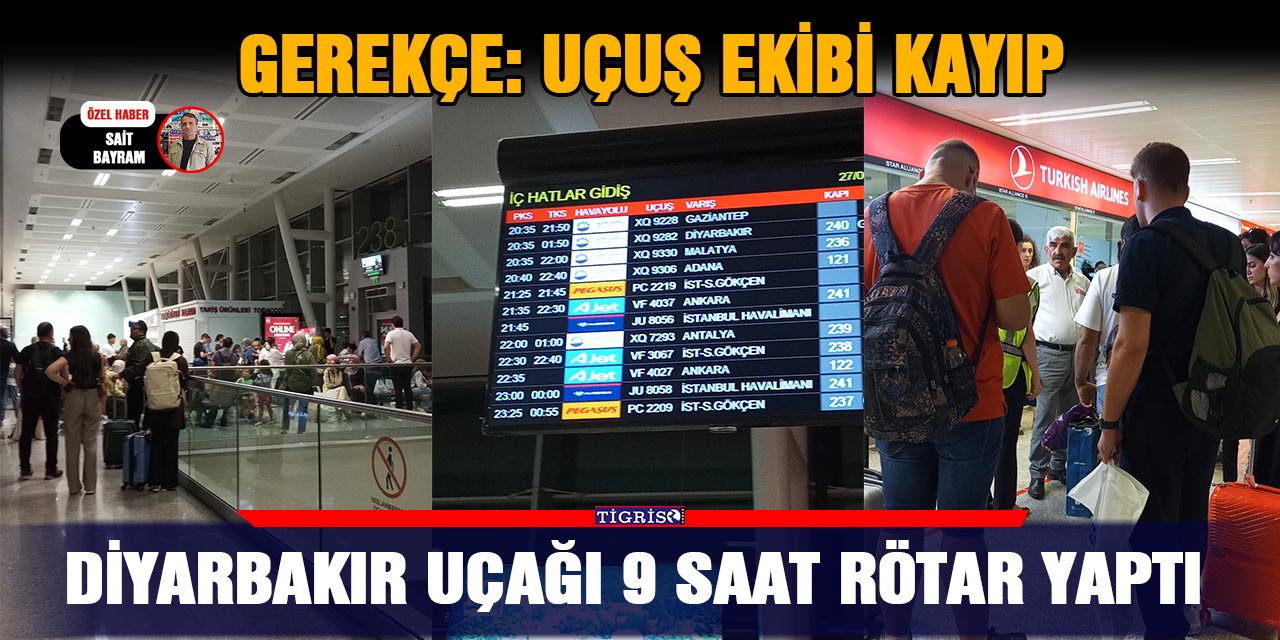 VİDEO - Diyarbakır uçağı 9 saat rötar yaptı