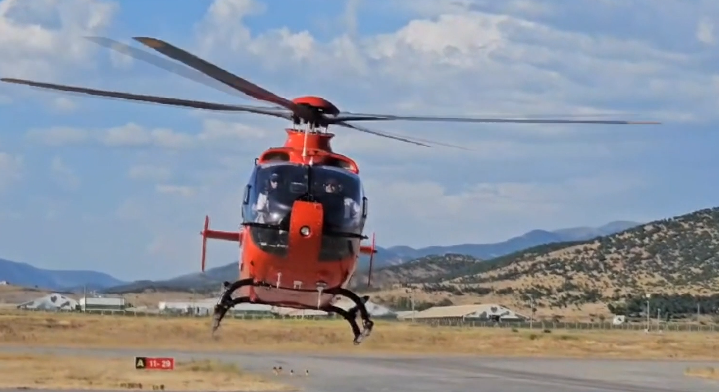 Ambulans helikopter 76 yaşındaki hasta için havalandı