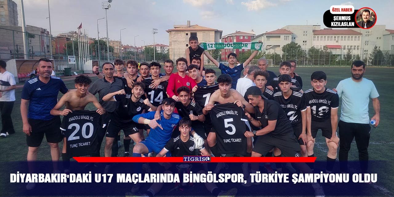 VİDEO - Diyarbakır'daki U17 maçlarında Bingölspor, Türkiye Şampiyonu oldu