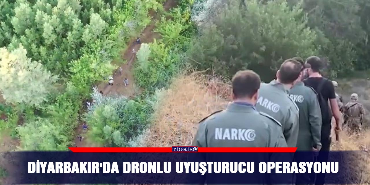 Diyarbakır'da dronlu uyuşturucu operasyonu