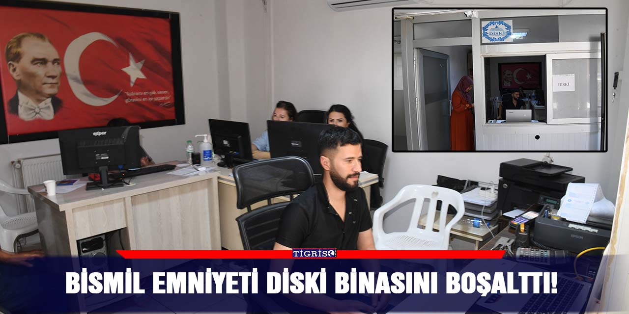 Bismil Emniyeti DİSKİ binasını boşalttı!