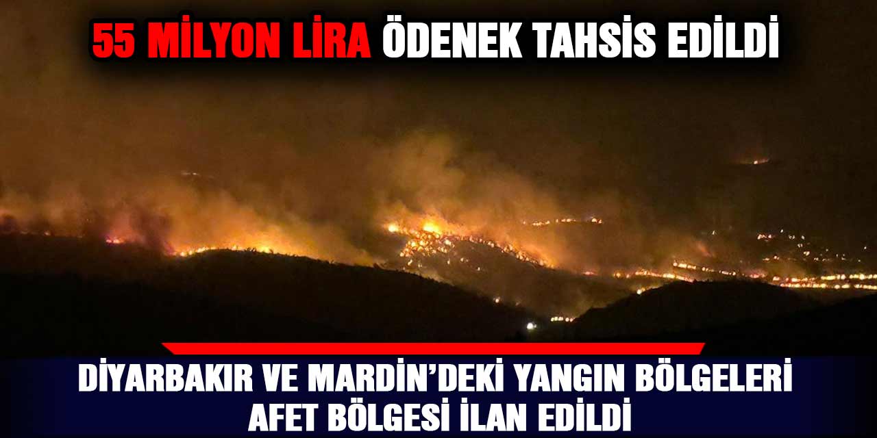 Diyarbakır ve Mardin’deki yangın bölgeleri afet bölgesi ilan edildi