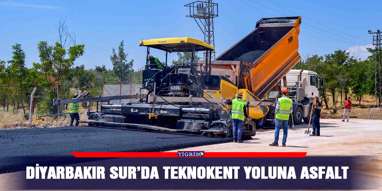 Diyarbakır Sur’da Teknokent yoluna asfalt
