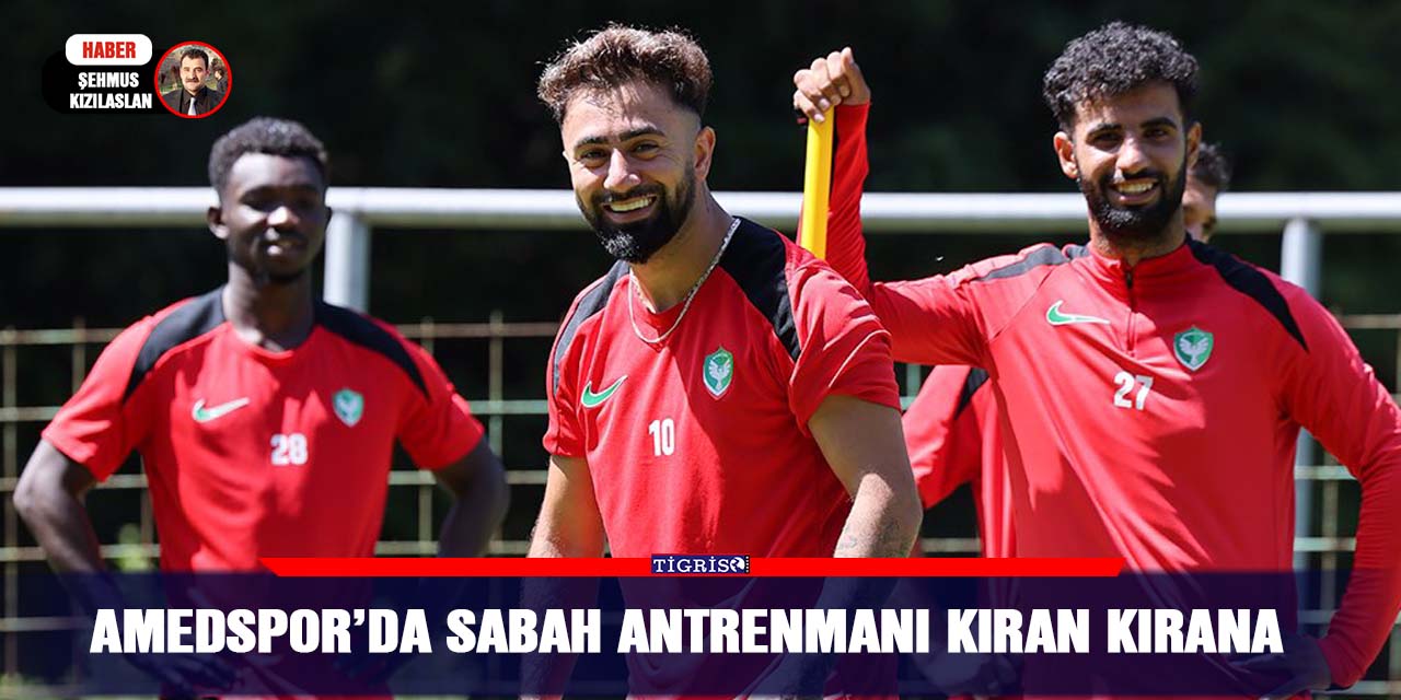 Amedspor’da sabah antrenmanı kıran kırana