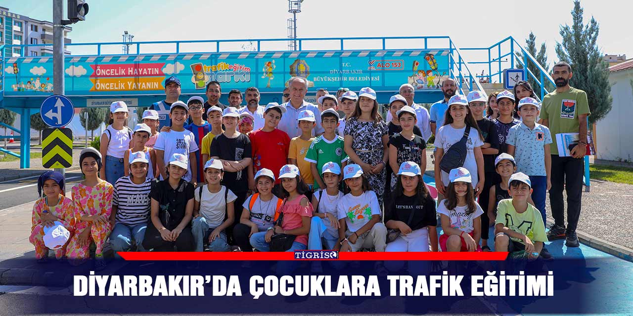 Diyarbakır’da çocuklara trafik eğitimi